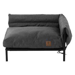 Picture of Pet VIP Luxury Elevated Corner Sofa Bed Polyester Grey Charlie's