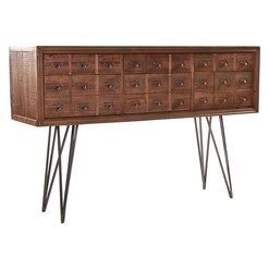 Picture of Pharmacy Recycled Timber Console Table Fir Brown Alliance Furniture