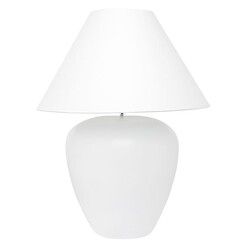 Picture of Picasso Linen Table Lamp in White by CAFE Lighting & Living