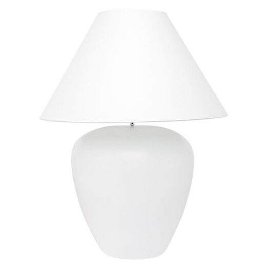 Picture of Picasso Linen Table Lamp in White by CAFE Lighting & Living