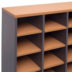 Picture of Pigeon Hole Shelf Unit Melamine Assorted Rapidline