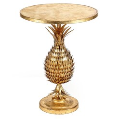Picture of Pineapple Side Table Metal Gold Phil Bee Interiors