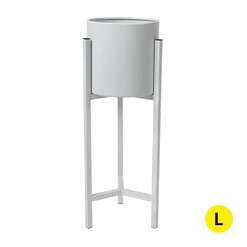 Picture of Plant Stand Garden Planter Metal Flower Pot Rack Corner Shelving Indoor Outdoor Large White