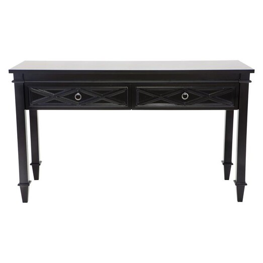 Picture of Plantation Console Table, Black MDF CAFE Lighting & Living Picture of Plantation Console Table, Black MDF CAFE Lighting & Living