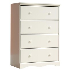 Picture of Pogo Chest of 4 Drawers Chipboard White U.S Designs