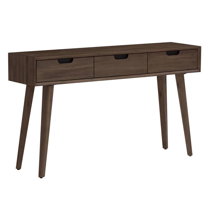 Picture of Pollard Timber Console Table Acacia Woodline Mocha Iniko