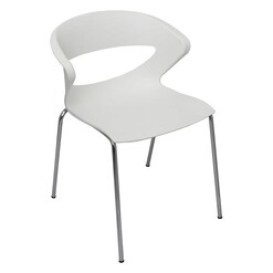 Picture of Poly Chair with Chrome Legs Plastic Assorted Rapidline