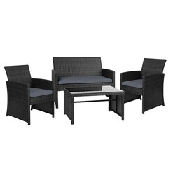 Picture of Ponika 4-Piece Outdoor Lounge Set Metal Assorted Frisse Outdoors