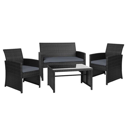 Picture of Ponika 4-Piece Outdoor Lounge Set Metal Assorted Frisse Outdoors