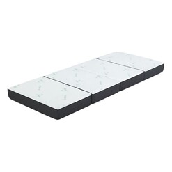 Picture of Portable Foam Mattress, Black in Grey by Giselle Bedding