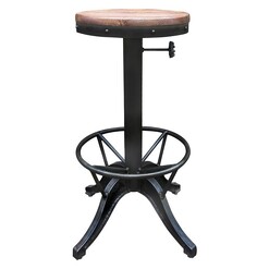 Picture of Porth Bar Stool Metal Black Emporium Oggetti