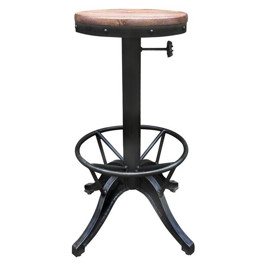 Picture of Porth Bar Stool Metal Black Emporium Oggetti