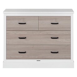 Picture of Portland Chest of 4 Drawers Wood White/Oak Kidsmill