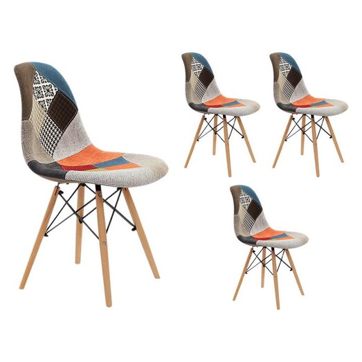 Picture of Portofino Set of 4 Replica Eames Dining Chairs Polyester Resort Living Picture of Portofino Set of 4 Replica Eames Dining Chairs Polyester Resort Living