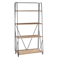 Picture of Portsea Rattan Bookshelf Natural/Black Amalfi