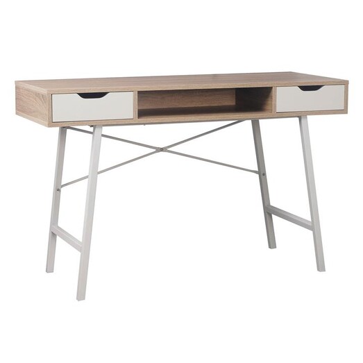 Picture of Positano Console Table MDF Natural/White Channel Enterprises