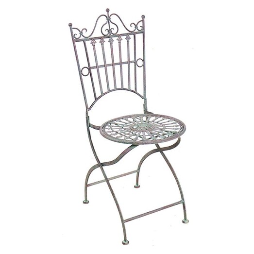 Picture of Provence Outdoor Dining Chair (Set of 2) Metal Taupe/Light Green Artisan Homewares