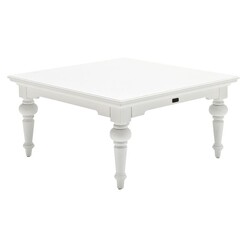 Picture of Provence Square Coffee Table Wood White Nova Solo