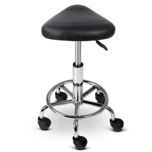 Picture of PU Leather Swivel Saddle Salon Chair - Black Picture of PU Leather Swivel Saddle Salon Chair - Black