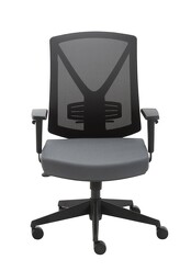 Picture of Puresoft PU Leather Soft Padded Mid-Back Office Chair - Black