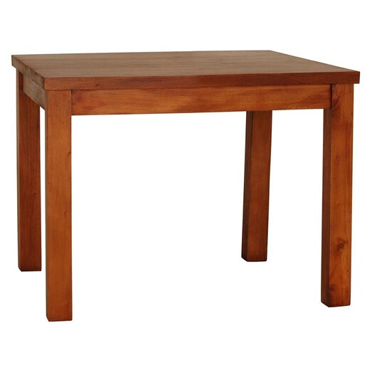 Picture of Pursa Square Timber Dining Table, Pecan Mahogany Light Pecan Kayu Estate