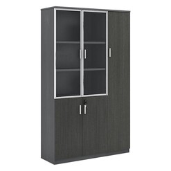 Picture of Pye 5-Door Display Cabinet MDF Purple Teak Iniko