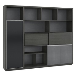 Picture of Pye Display Cabinet MDF Purple Teak Iniko