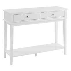 Picture of Pyman Chloe 2 Drawer Console Table in White by Meubilair