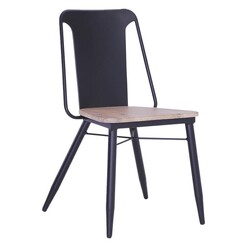 Picture of Quartilla Dining Chair Wood Black/Taupe Iniko
