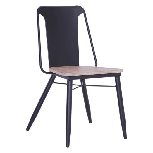 Picture of Quartilla Dining Chair Wood Black/Taupe Iniko