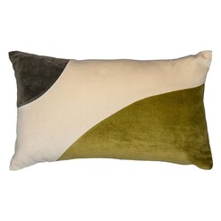 Picture of Quarto Velvet Panelled Breakfast Cushion by Amalfi