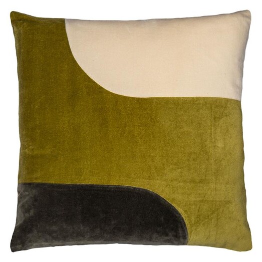 Picture of Quarto Velvet Panelled Cushion by Amalfi