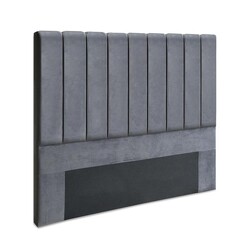 Picture of Queen Size Fabric Bed Headboard - Grey
