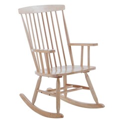 Picture of Quinley Wooden Rocking Armchair Light Timber Vida & Co.