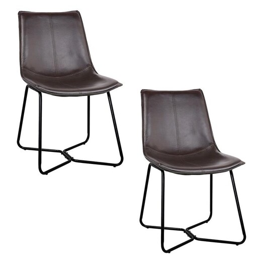 Picture of Rachanna Dining Chair (Set of 2) Faux Leather Walnut Resort Living