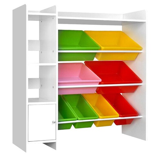 Picture of Radha Kids' Storage Shelf MDF Red/Green/Yellow Big Fun Club