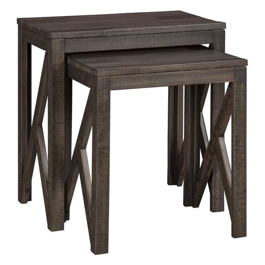 Picture of Raedale Acacia Nesting Table (Set of 2) Wood Grey Wash Jasper Home Living