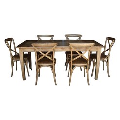 Picture of Raghu Dining Table Oak Dover Mason