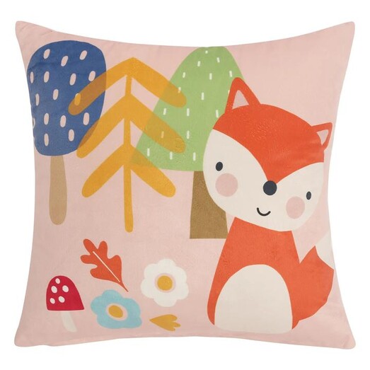 Picture of Rainbow Forest Kids Cushion by Happy Kids