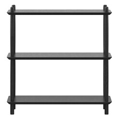 Picture of Rakk 3 Tier Bookshelf in Black by Eastern Warehouse