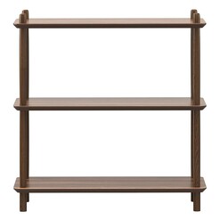 Picture of Rakk 3 Tier Bookshelf in Walnut by Eastern Warehouse