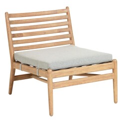 Picture of Ralat Outdoor Timber Lounge Chair Eucalyptus Light Grey/Natural Vida & Co.