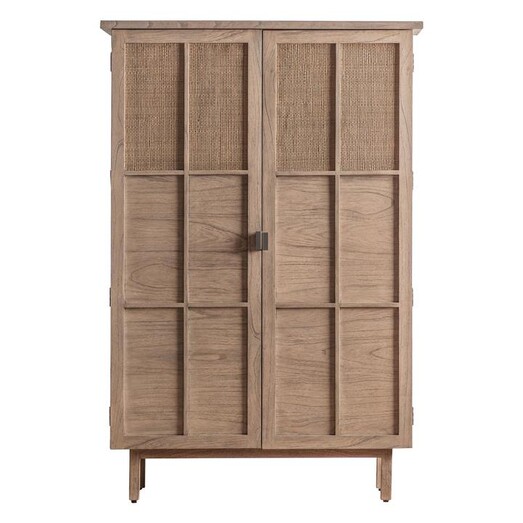 Picture of Rami 2 Door Display Cabinet in Natural by Castle Road Interiors