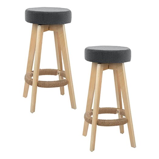 Picture of Rantoli Bar Stool (Set of 2) Fabric Grey Resort Living Picture of Rantoli Bar Stool (Set of 2) Fabric Grey Resort Living