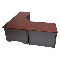 Picture of Rapid Manager Corner Workstation Melamine Appletree/Ironstone Rapidline