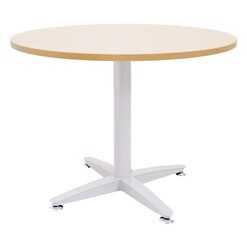 Picture of Rapid Span 4-Star Round Table - White Base Melamine Assorted Rapidline