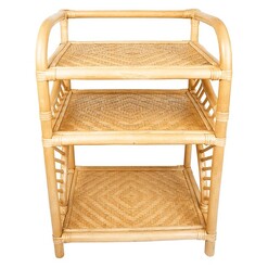 Picture of Rara Rattan Side Table in Natural by Breeze