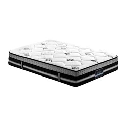 Picture of Raymon Gel Foam Mattress Fabric White/Black Giselle Bedding