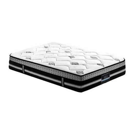 Picture of Raymon Gel Foam Mattress Fabric White/Black Giselle Bedding