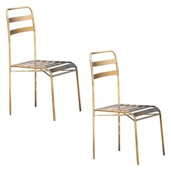 Picture of Raymond Set of 2 Side Chairs Metal Bronze Castle Road Interiors